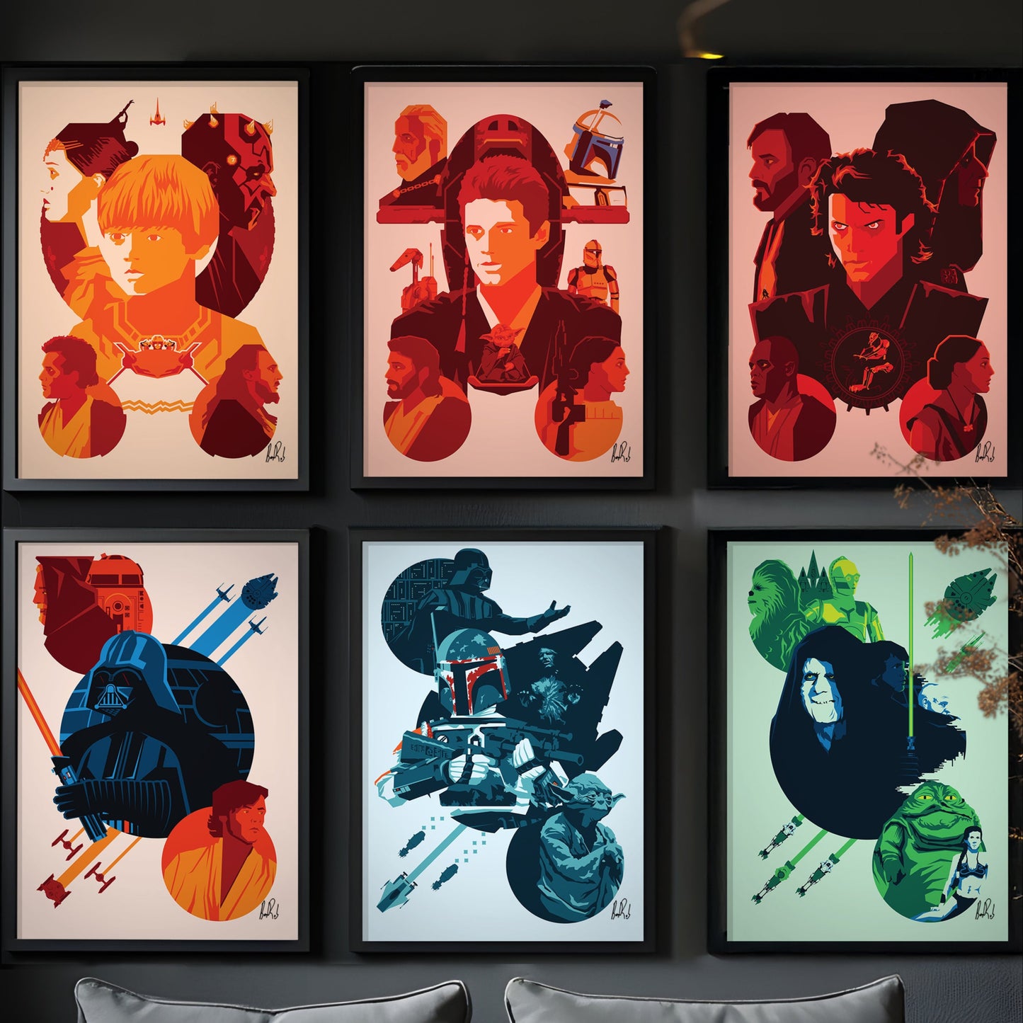 Star Wars Saga Signed Art Prints