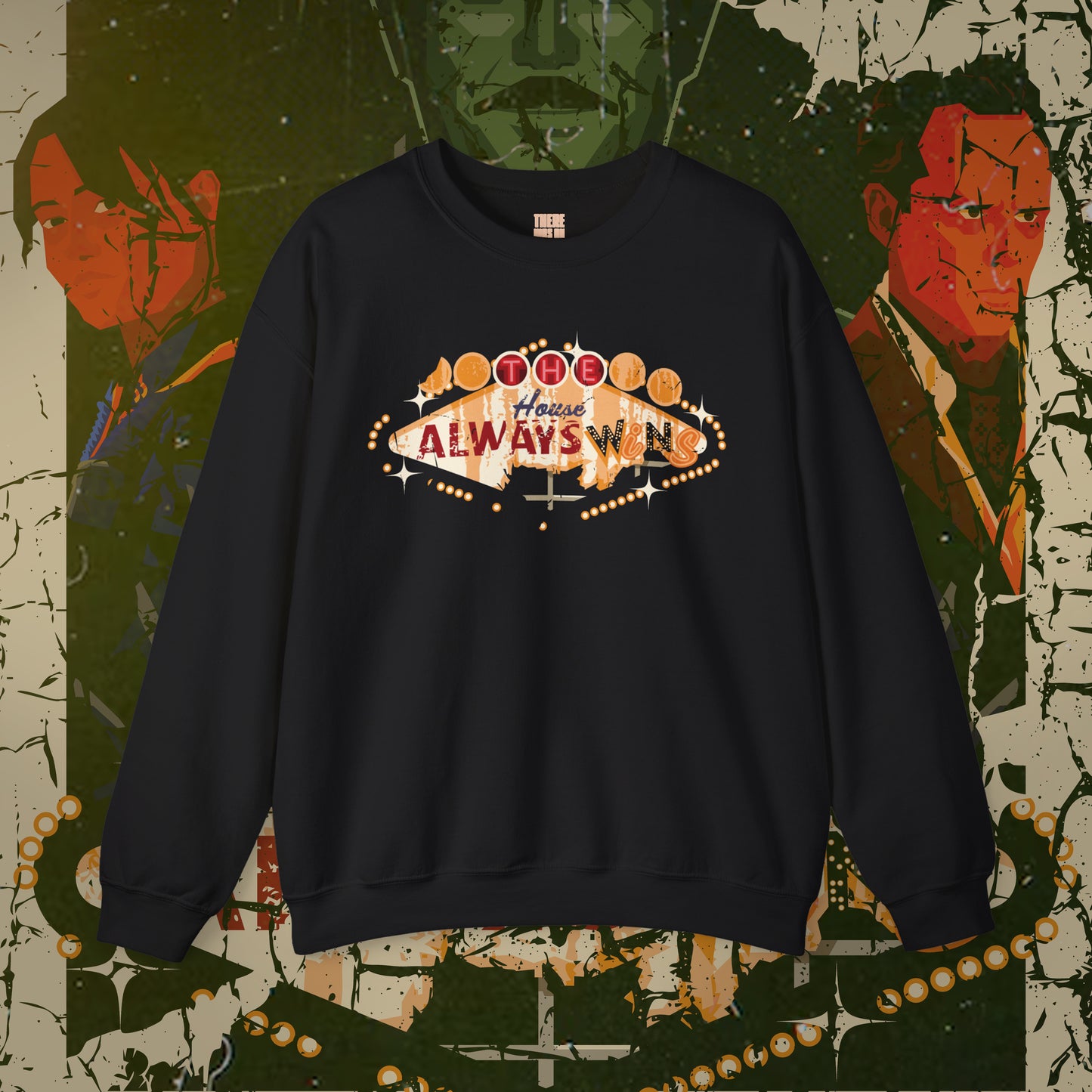 "The House Always Wins" Unisex Crewneck Sweatshirt