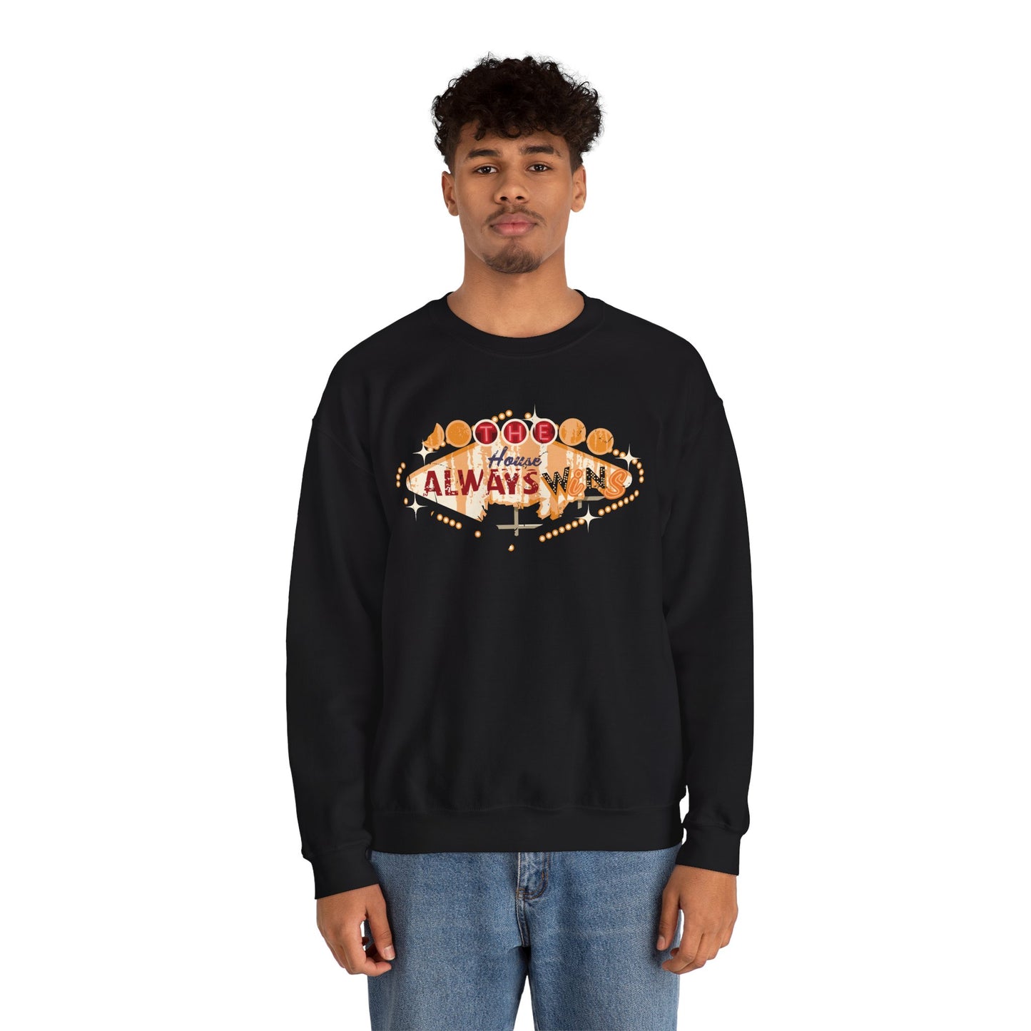 "The House Always Wins" Unisex Crewneck Sweatshirt