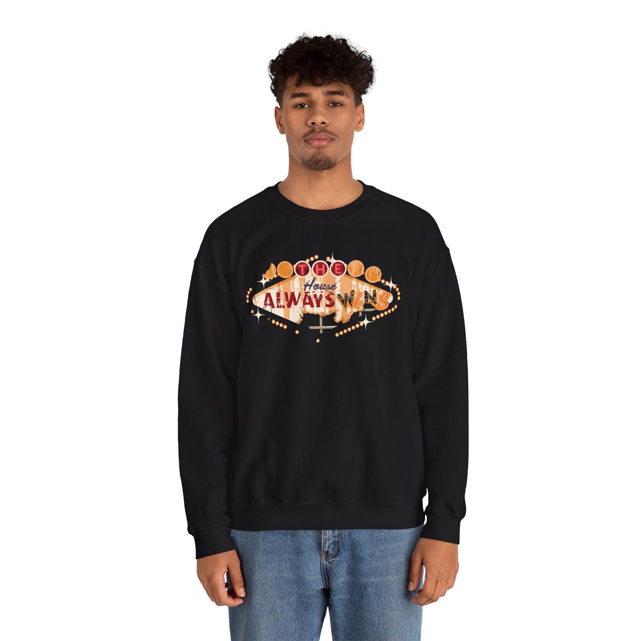 "The House Always Wins" Unisex Crewneck Sweatshirt
