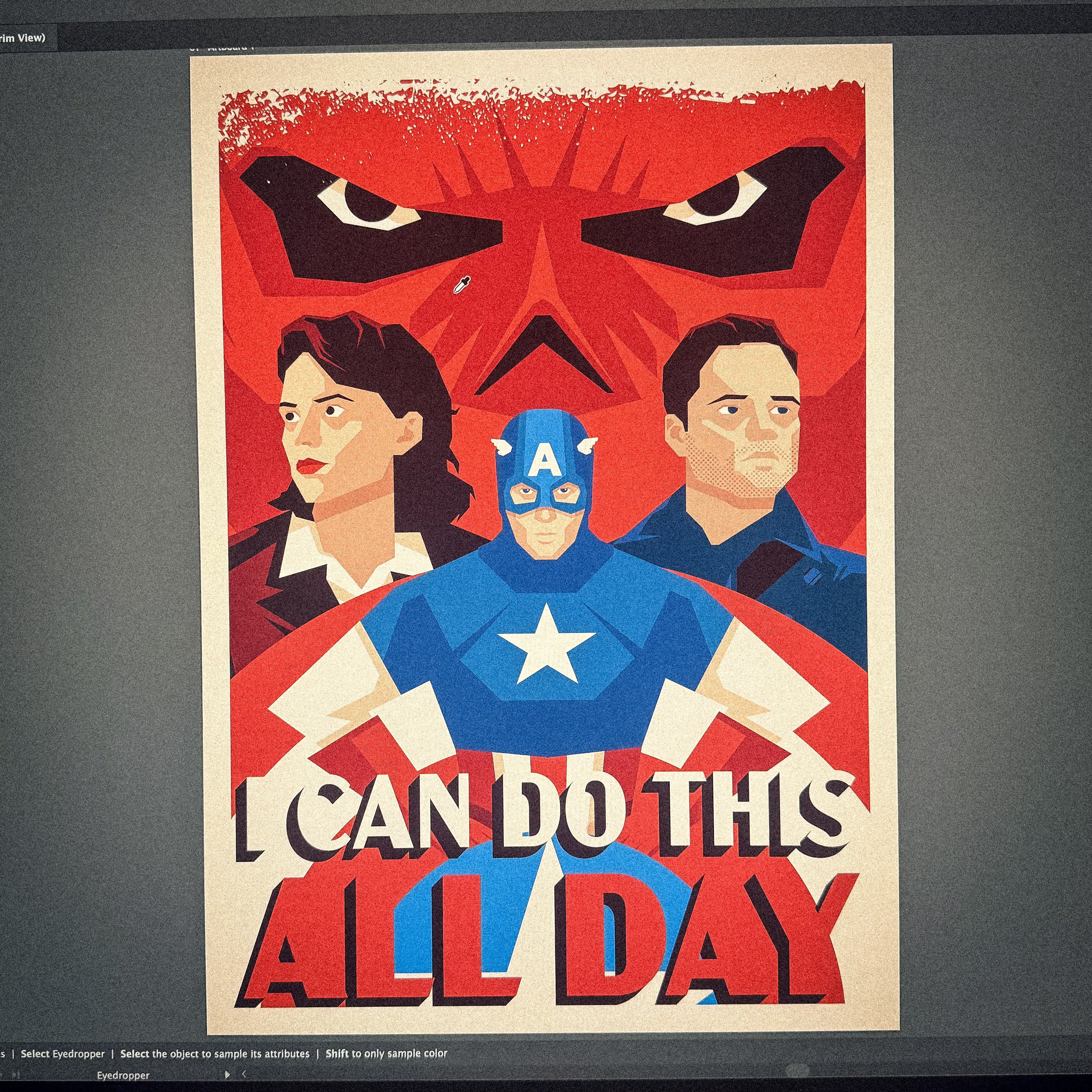 I Can Do This All Day Signed Art Print