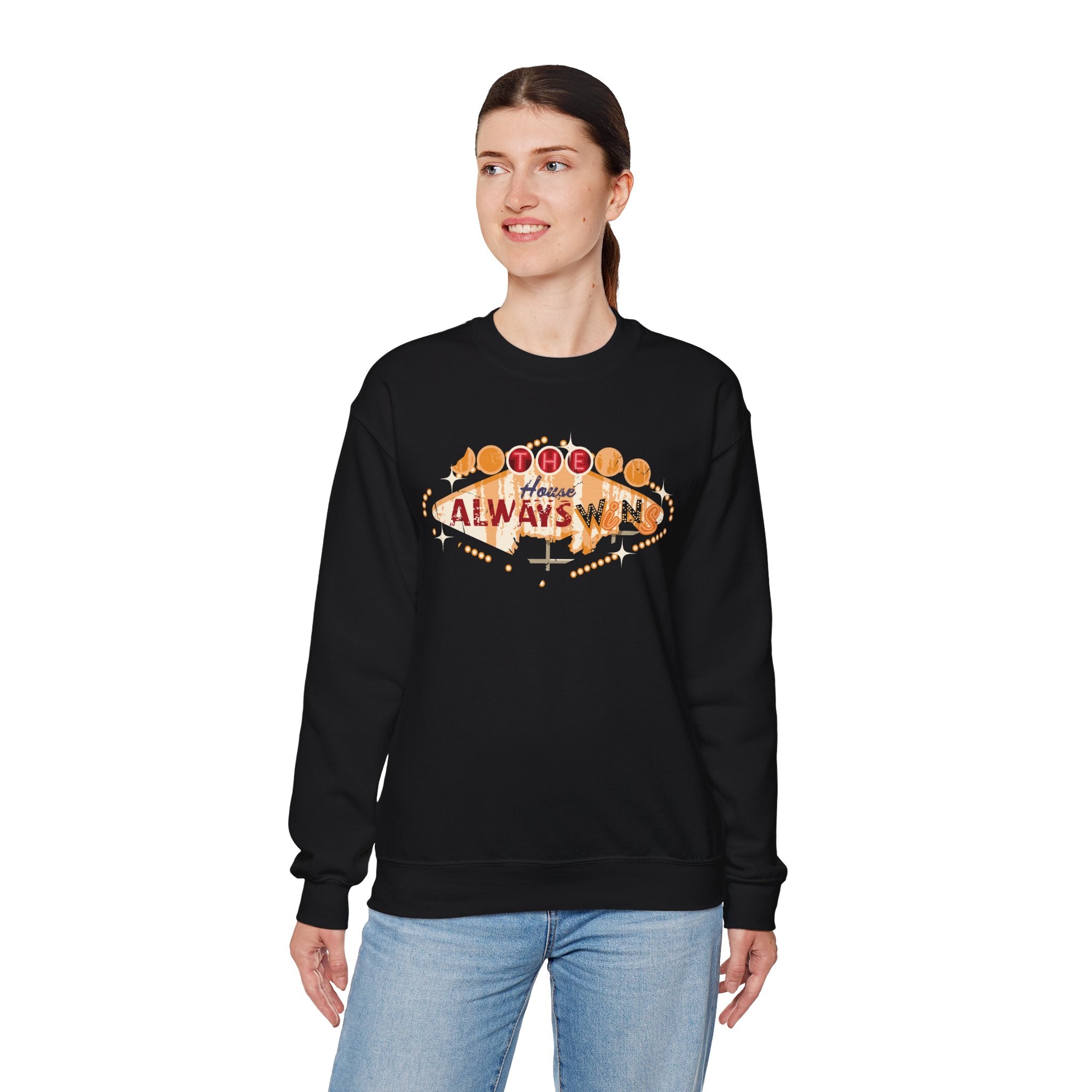 "The House Always Wins" Unisex Crewneck Sweatshirt