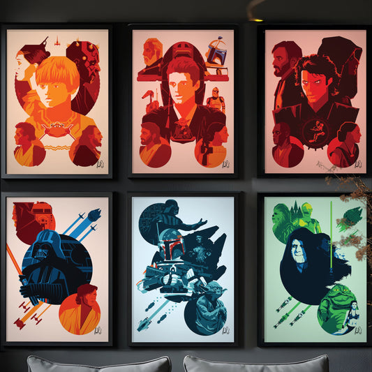 Star Wars Saga Signed Art Prints