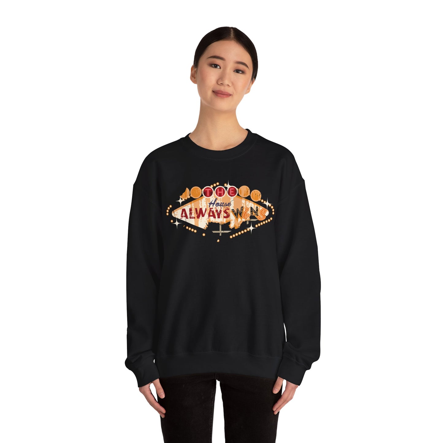 "The House Always Wins" Unisex Crewneck Sweatshirt
