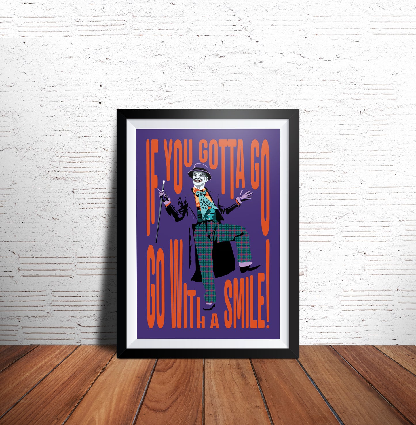 "Go With A Smile" Art Print