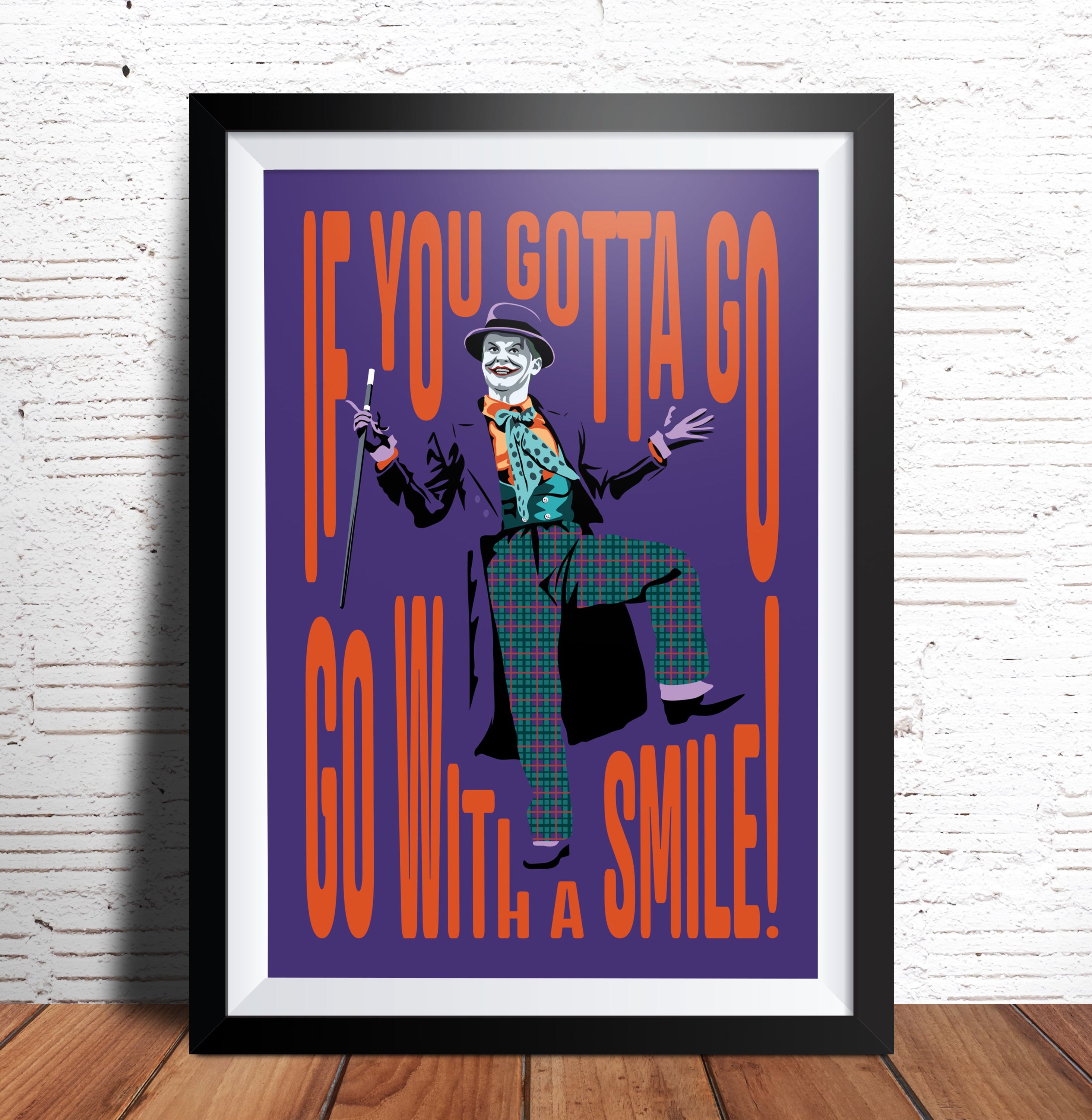 "Go With A Smile" Art Print