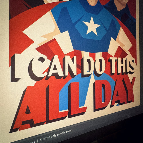 I Can Do This All Day Signed Art Print