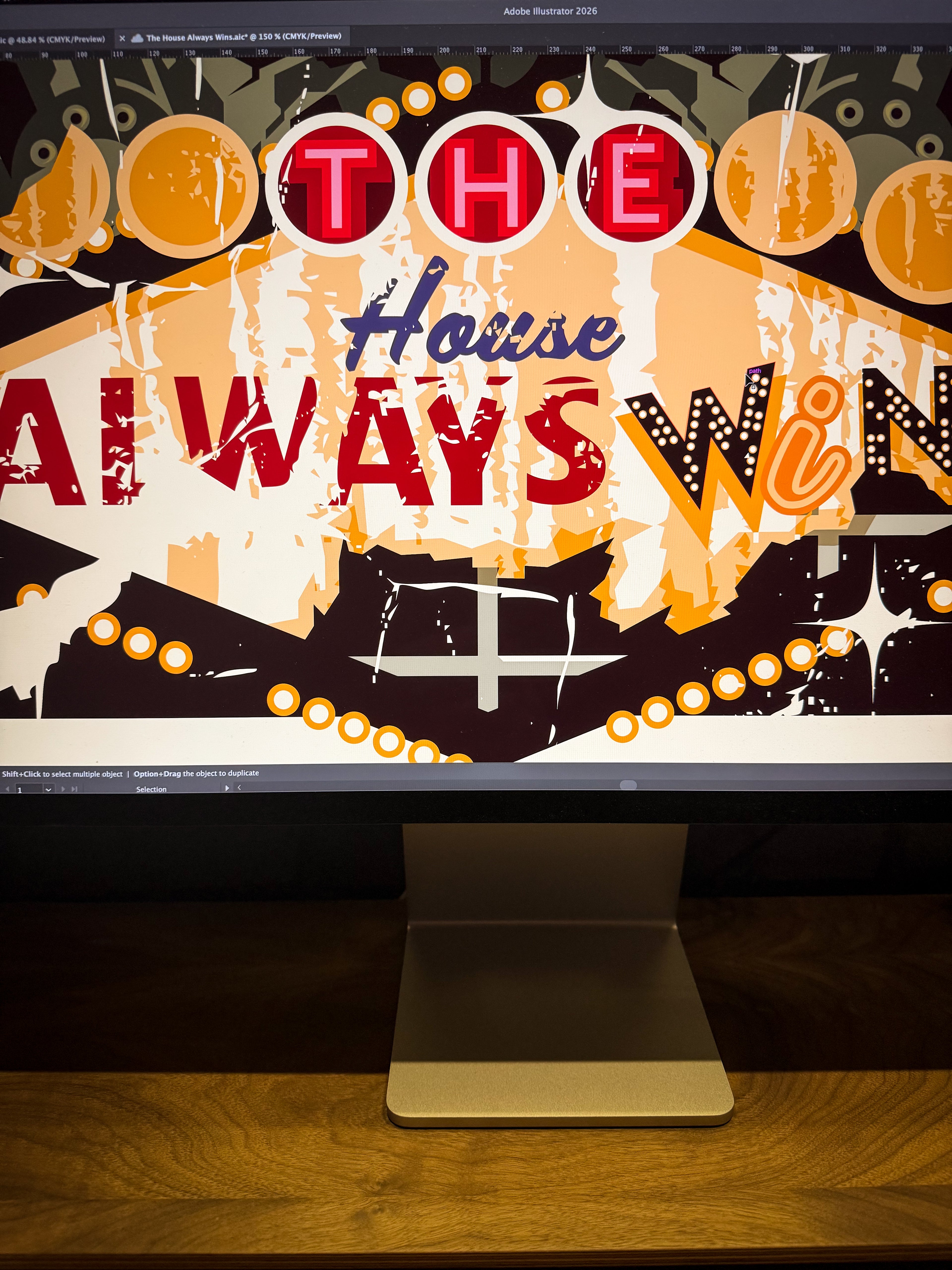 The House Always Wins Signed Art Print