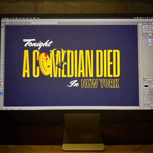 Tonight A Comedian Died Signed Art Print