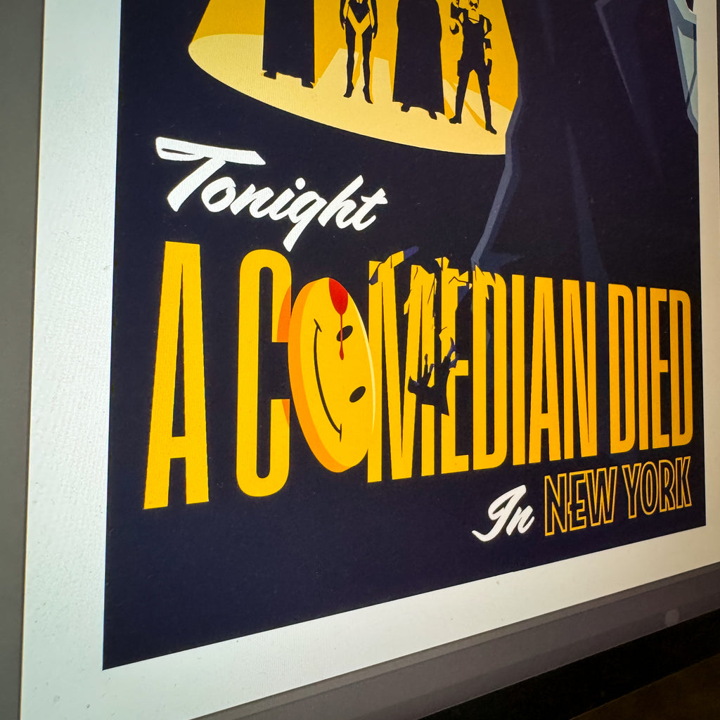 Tonight A Comedian Died Signed Art Print