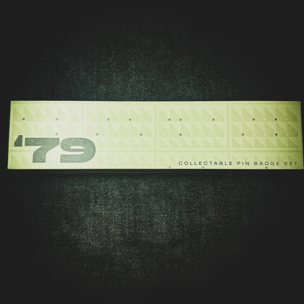 "79" Collectable Pin Badge Set