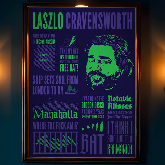 Laszlo Infographic Art Print