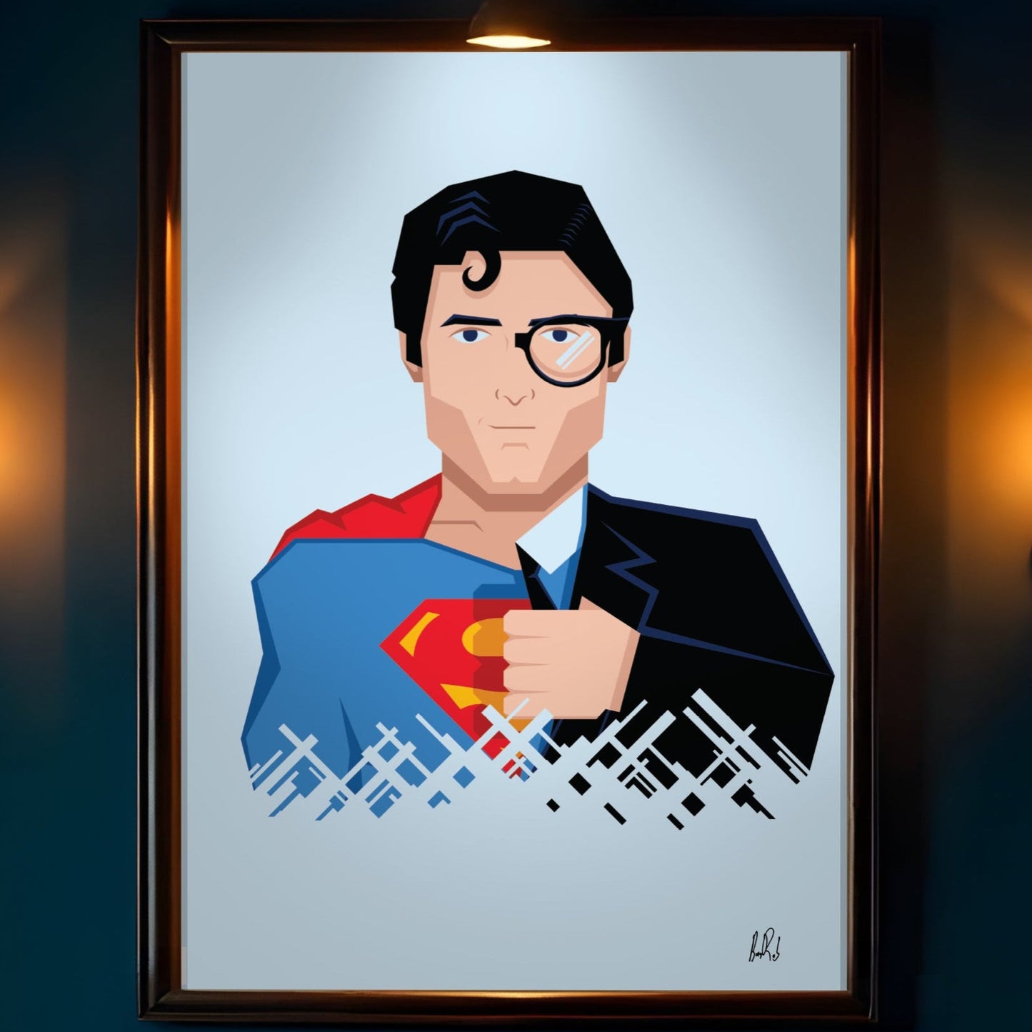 Reeve Superman Signed Art Print