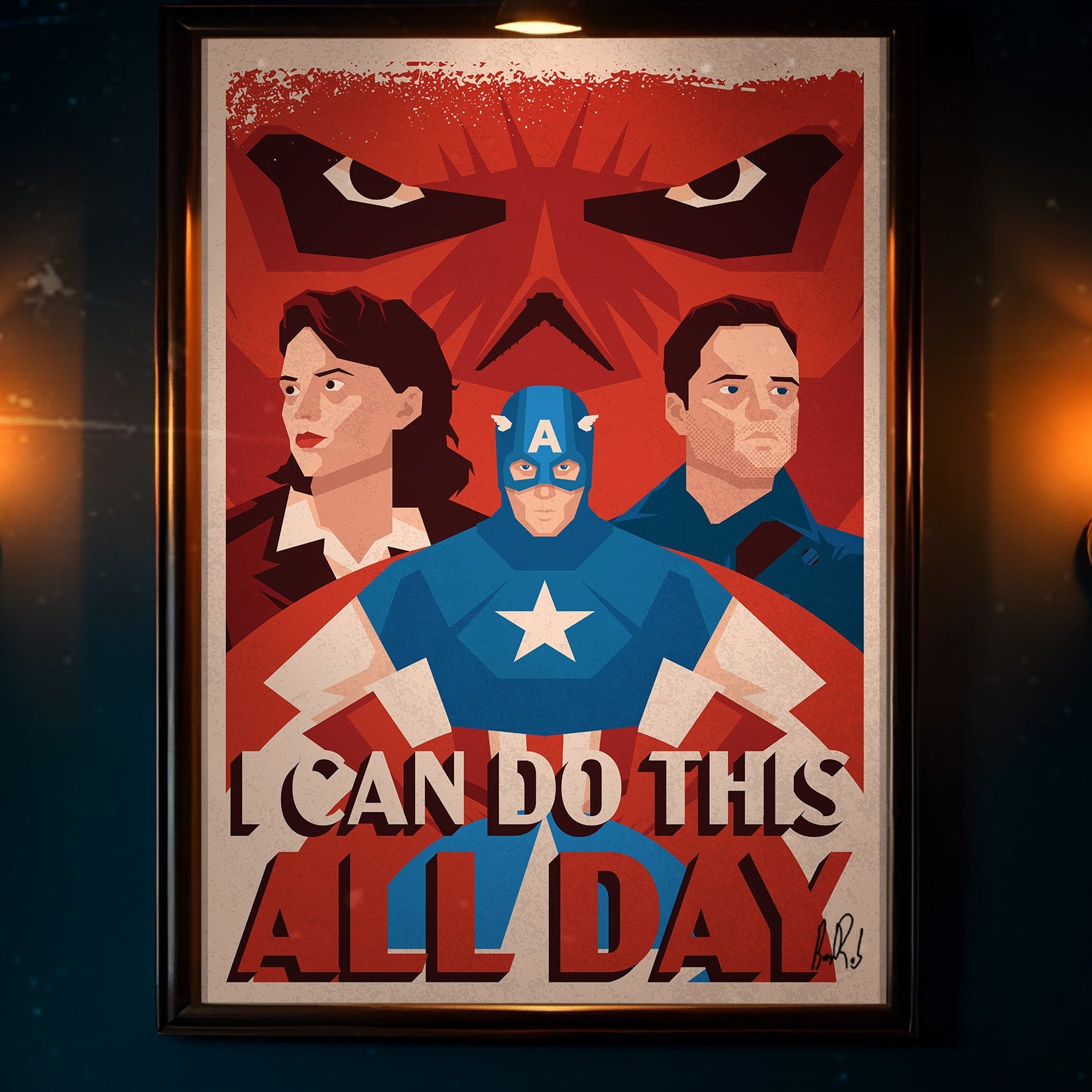 I Can Do This All Day Signed Art Print