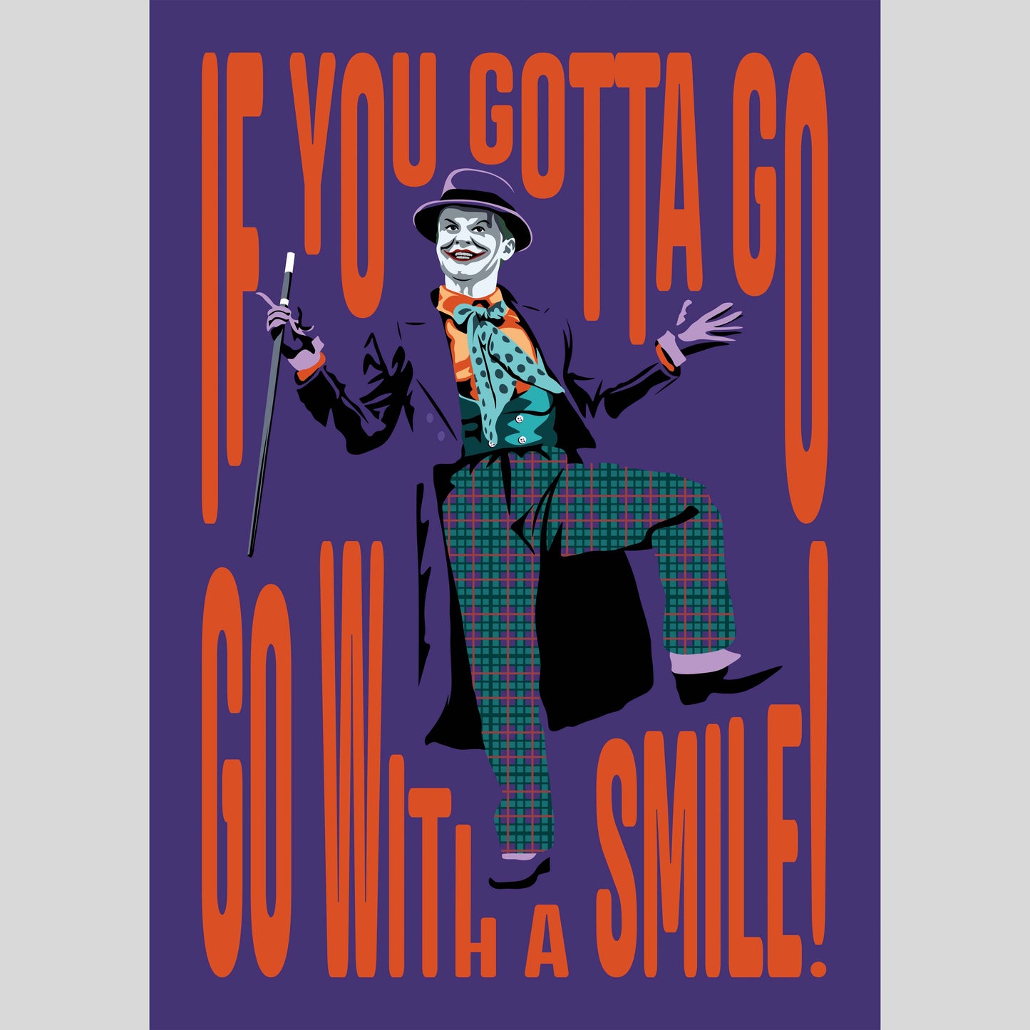 "Go With A Smile" Art Print