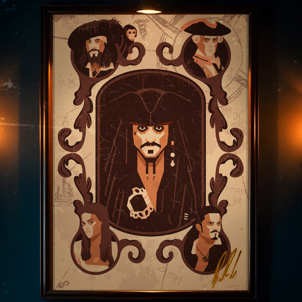 A Pirate's Life for Me Signed Art Print