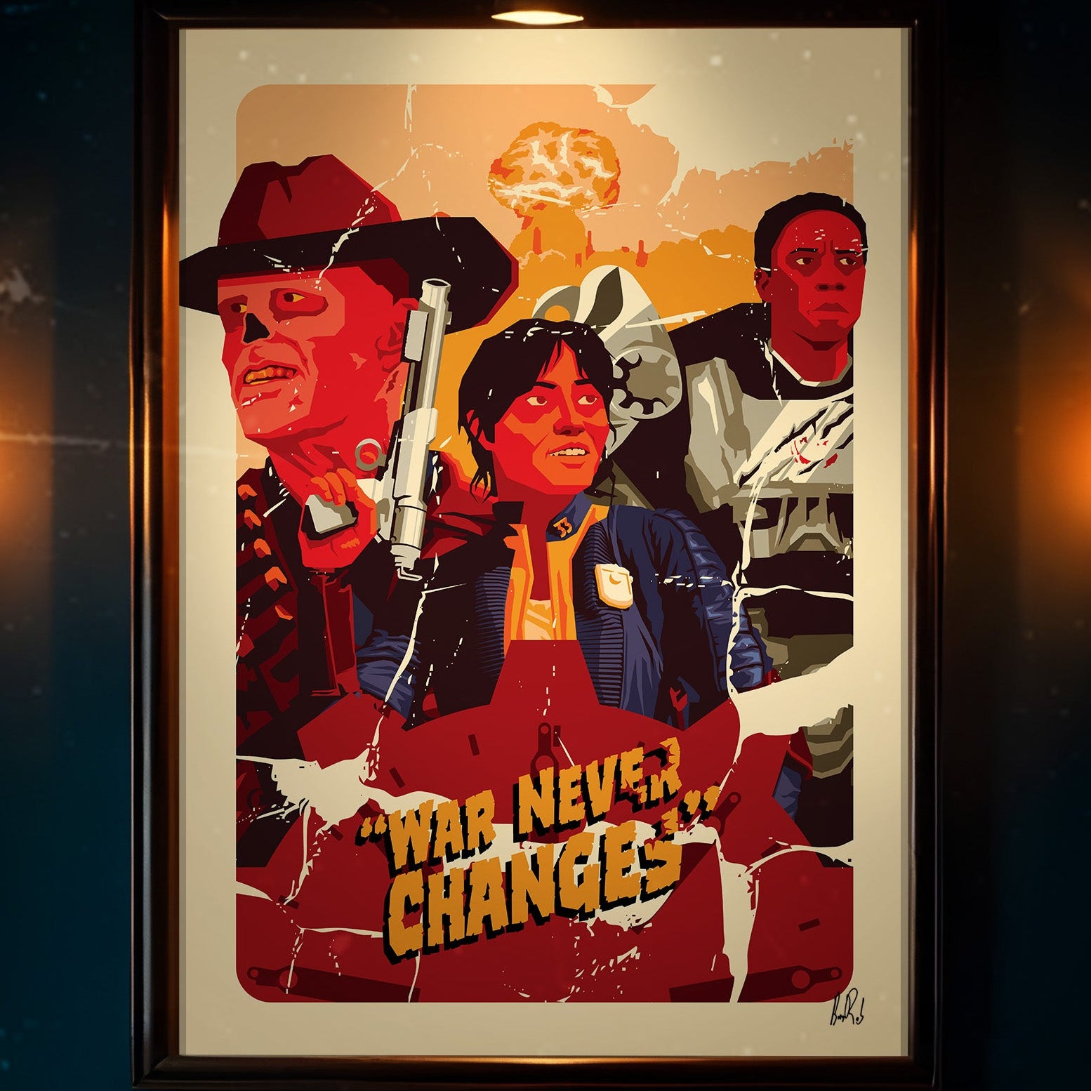 War Never Changes Signed Art Print